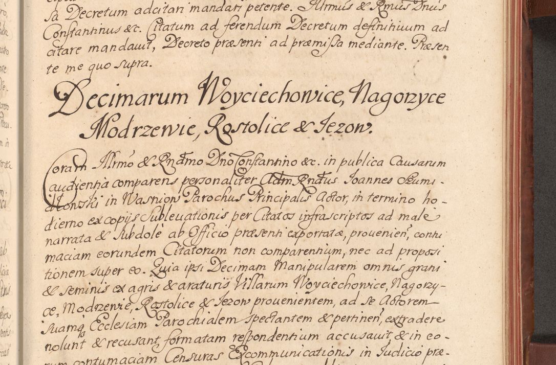 Zdjęcie nr 410 dla obiektu archiwalnego: Acta actorum episcopalium R. D. Constantini Feliciani in Szaniawy Szaniawski, episcopi Cracoviensis, ducis Severiae per annos 1720 - 1723 conscripta. Volumen I