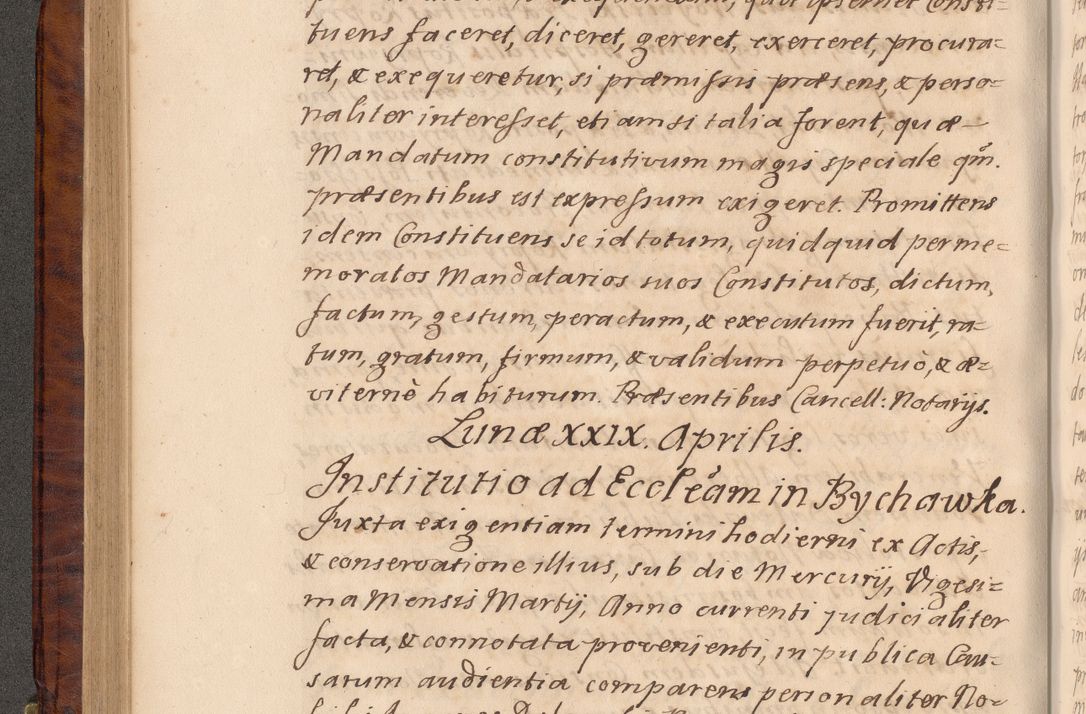 Zdjęcie nr 203 dla obiektu archiwalnego: Volumen VIII actorum episcopalium R. D. Joannis Małachowski, episcopi Cracoviensis ducis Severiae de anno 1697, quorum index videatur ad finem
