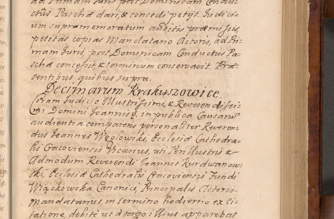 Zdjęcie nr 160 dla obiektu archiwalnego: Volumen VIII actorum episcopalium R. D. Joannis Małachowski, episcopi Cracoviensis ducis Severiae de anno 1697, quorum index videatur ad finem