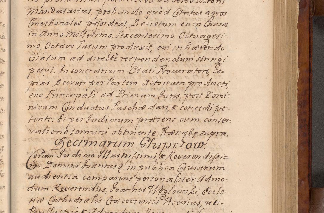 Zdjęcie nr 158 dla obiektu archiwalnego: Volumen VIII actorum episcopalium R. D. Joannis Małachowski, episcopi Cracoviensis ducis Severiae de anno 1697, quorum index videatur ad finem