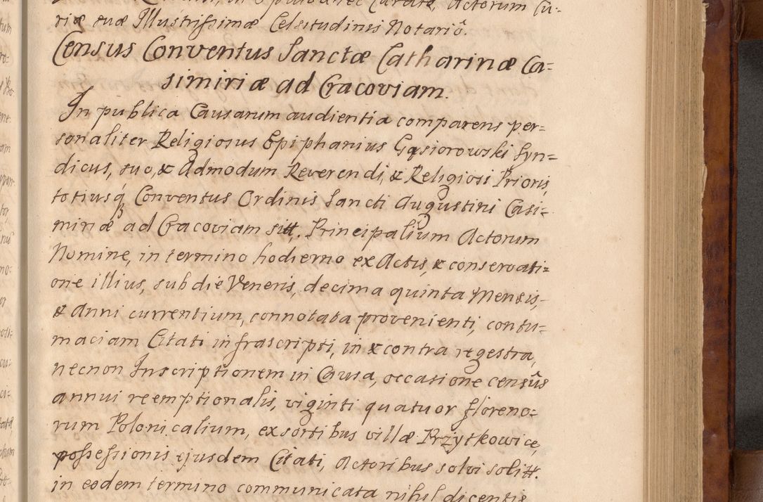 Zdjęcie nr 144 dla obiektu archiwalnego: Volumen VIII actorum episcopalium R. D. Joannis Małachowski, episcopi Cracoviensis ducis Severiae de anno 1697, quorum index videatur ad finem