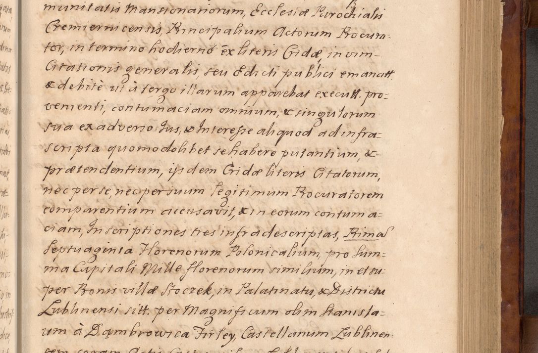 Zdjęcie nr 116 dla obiektu archiwalnego: Volumen VIII actorum episcopalium R. D. Joannis Małachowski, episcopi Cracoviensis ducis Severiae de anno 1697, quorum index videatur ad finem