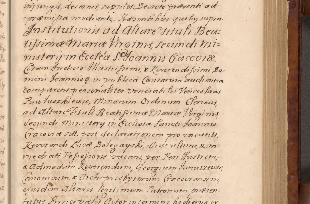 Zdjęcie nr 120 dla obiektu archiwalnego: Volumen VIII actorum episcopalium R. D. Joannis Małachowski, episcopi Cracoviensis ducis Severiae de anno 1697, quorum index videatur ad finem