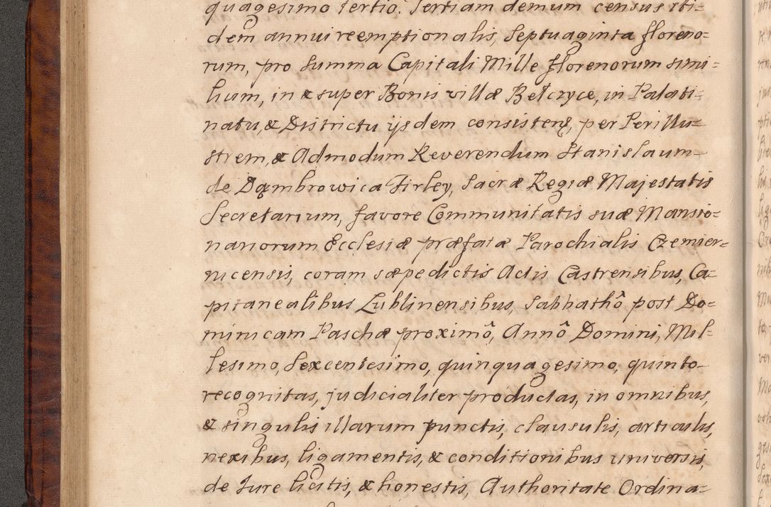 Zdjęcie nr 117 dla obiektu archiwalnego: Volumen VIII actorum episcopalium R. D. Joannis Małachowski, episcopi Cracoviensis ducis Severiae de anno 1697, quorum index videatur ad finem