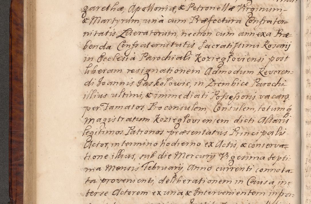Zdjęcie nr 105 dla obiektu archiwalnego: Volumen VIII actorum episcopalium R. D. Joannis Małachowski, episcopi Cracoviensis ducis Severiae de anno 1697, quorum index videatur ad finem
