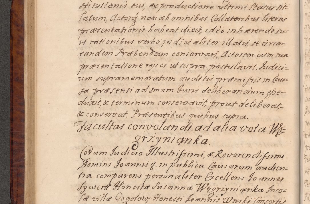 Zdjęcie nr 95 dla obiektu archiwalnego: Volumen VIII actorum episcopalium R. D. Joannis Małachowski, episcopi Cracoviensis ducis Severiae de anno 1697, quorum index videatur ad finem