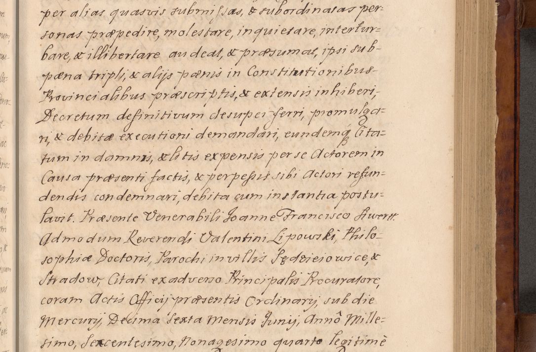 Zdjęcie nr 70 dla obiektu archiwalnego: Volumen VIII actorum episcopalium R. D. Joannis Małachowski, episcopi Cracoviensis ducis Severiae de anno 1697, quorum index videatur ad finem