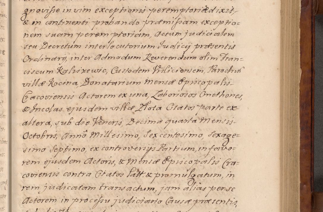 Zdjęcie nr 64 dla obiektu archiwalnego: Volumen VIII actorum episcopalium R. D. Joannis Małachowski, episcopi Cracoviensis ducis Severiae de anno 1697, quorum index videatur ad finem