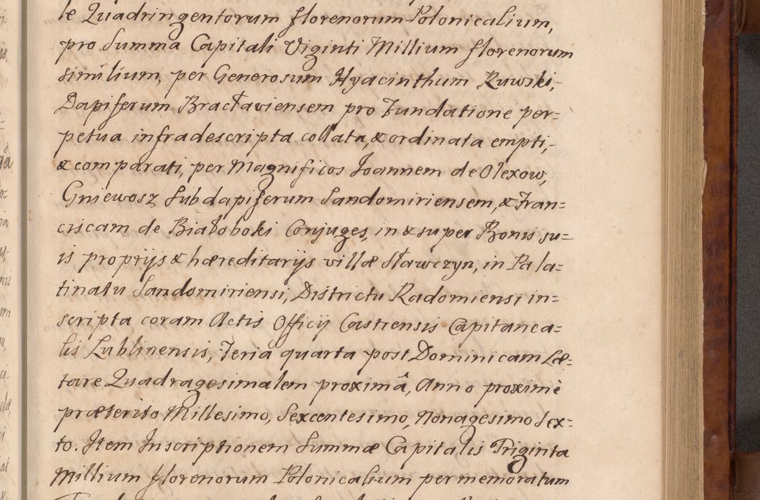 Zdjęcie nr 46 dla obiektu archiwalnego: Volumen VIII actorum episcopalium R. D. Joannis Małachowski, episcopi Cracoviensis ducis Severiae de anno 1697, quorum index videatur ad finem