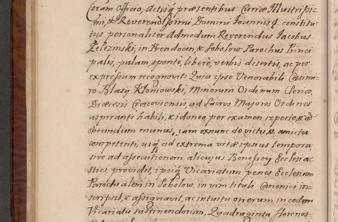 Zdjęcie nr 43 dla obiektu archiwalnego: Volumen VIII actorum episcopalium R. D. Joannis Małachowski, episcopi Cracoviensis ducis Severiae de anno 1697, quorum index videatur ad finem