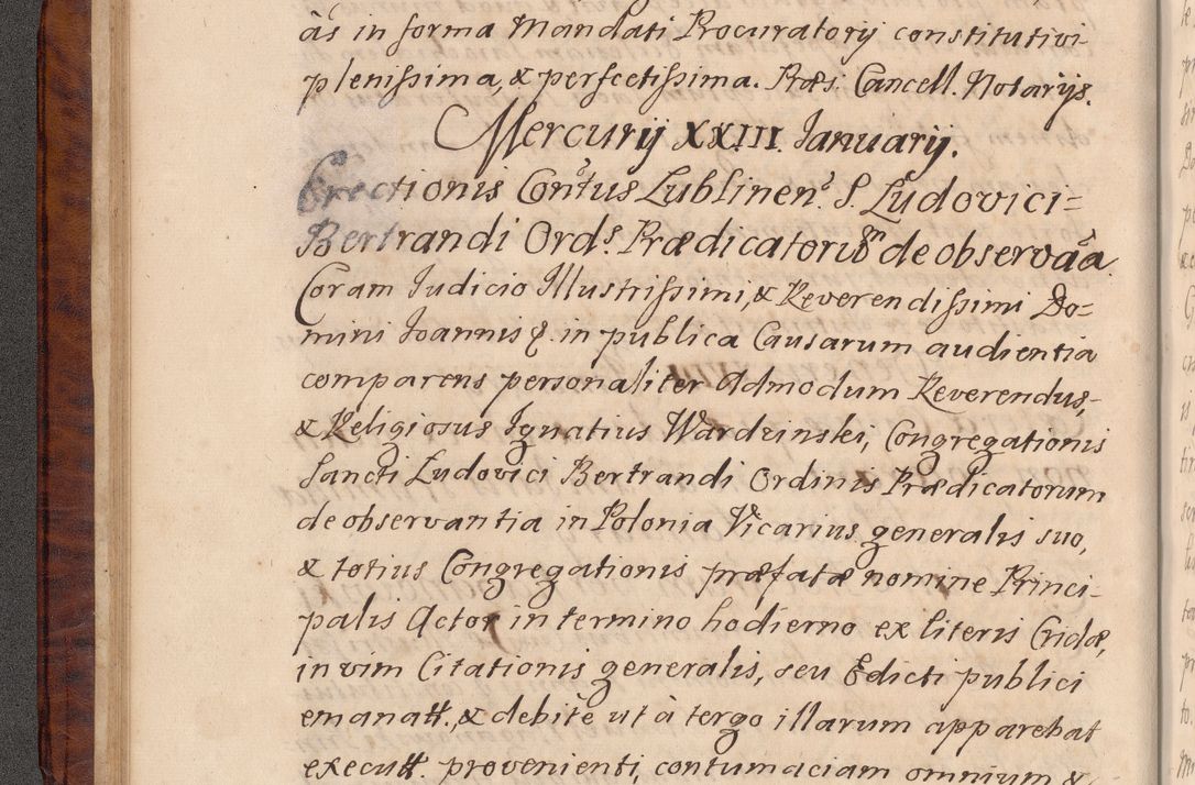 Zdjęcie nr 45 dla obiektu archiwalnego: Volumen VIII actorum episcopalium R. D. Joannis Małachowski, episcopi Cracoviensis ducis Severiae de anno 1697, quorum index videatur ad finem