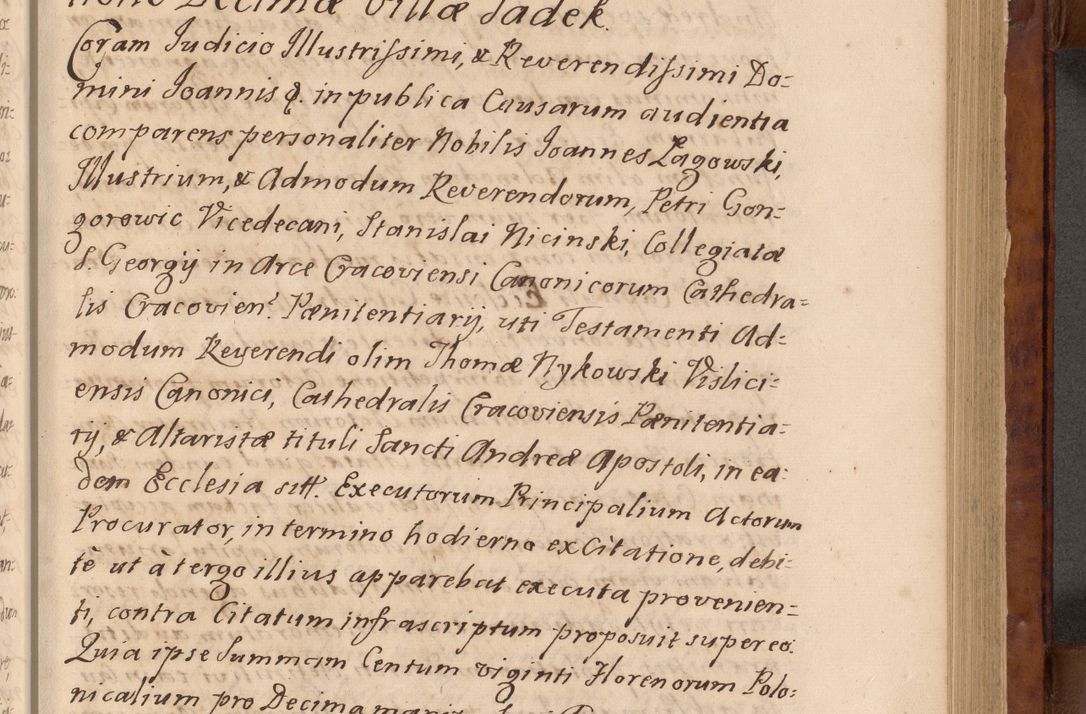 Zdjęcie nr 40 dla obiektu archiwalnego: Volumen VIII actorum episcopalium R. D. Joannis Małachowski, episcopi Cracoviensis ducis Severiae de anno 1697, quorum index videatur ad finem
