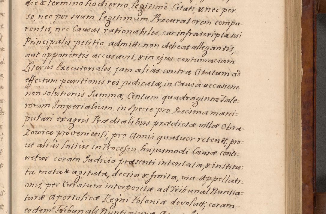Zdjęcie nr 38 dla obiektu archiwalnego: Volumen VIII actorum episcopalium R. D. Joannis Małachowski, episcopi Cracoviensis ducis Severiae de anno 1697, quorum index videatur ad finem