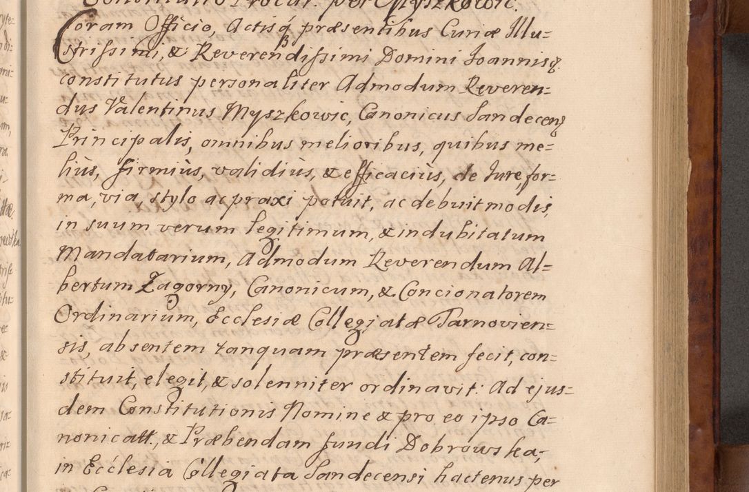 Zdjęcie nr 34 dla obiektu archiwalnego: Volumen VIII actorum episcopalium R. D. Joannis Małachowski, episcopi Cracoviensis ducis Severiae de anno 1697, quorum index videatur ad finem