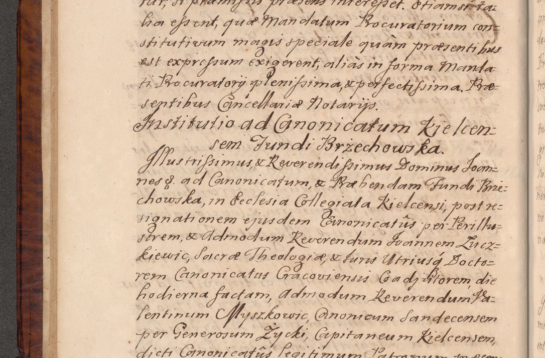 Zdjęcie nr 35 dla obiektu archiwalnego: Volumen VIII actorum episcopalium R. D. Joannis Małachowski, episcopi Cracoviensis ducis Severiae de anno 1697, quorum index videatur ad finem