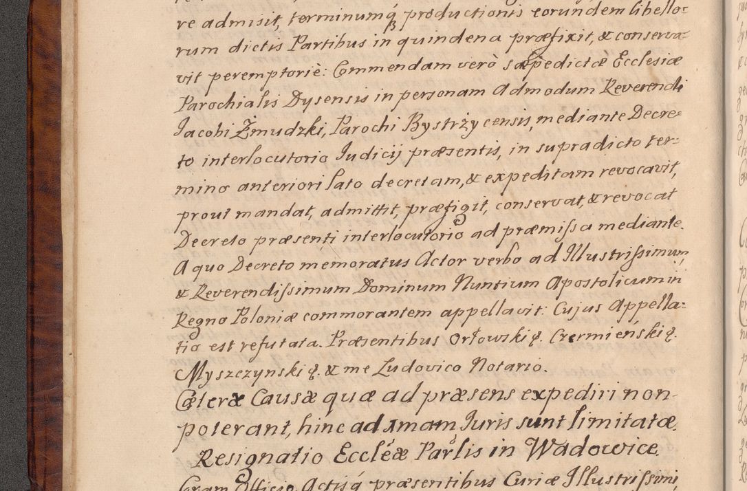 Zdjęcie nr 19 dla obiektu archiwalnego: Volumen VIII actorum episcopalium R. D. Joannis Małachowski, episcopi Cracoviensis ducis Severiae de anno 1697, quorum index videatur ad finem