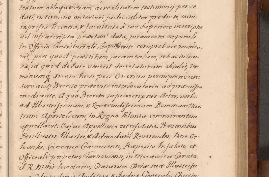 Zdjęcie nr 22 dla obiektu archiwalnego: Volumen VIII actorum episcopalium R. D. Joannis Małachowski, episcopi Cracoviensis ducis Severiae de anno 1697, quorum index videatur ad finem
