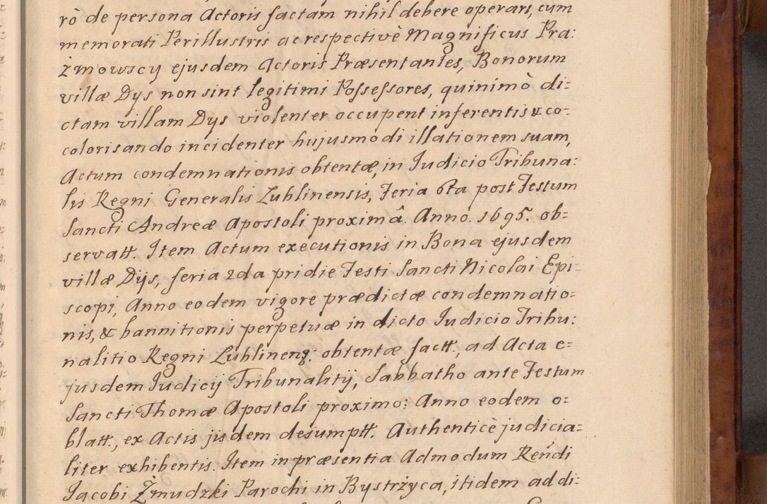 Zdjęcie nr 16 dla obiektu archiwalnego: Volumen VIII actorum episcopalium R. D. Joannis Małachowski, episcopi Cracoviensis ducis Severiae de anno 1697, quorum index videatur ad finem