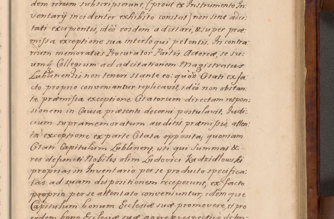 Zdjęcie nr 10 dla obiektu archiwalnego: Volumen VIII actorum episcopalium R. D. Joannis Małachowski, episcopi Cracoviensis ducis Severiae de anno 1697, quorum index videatur ad finem