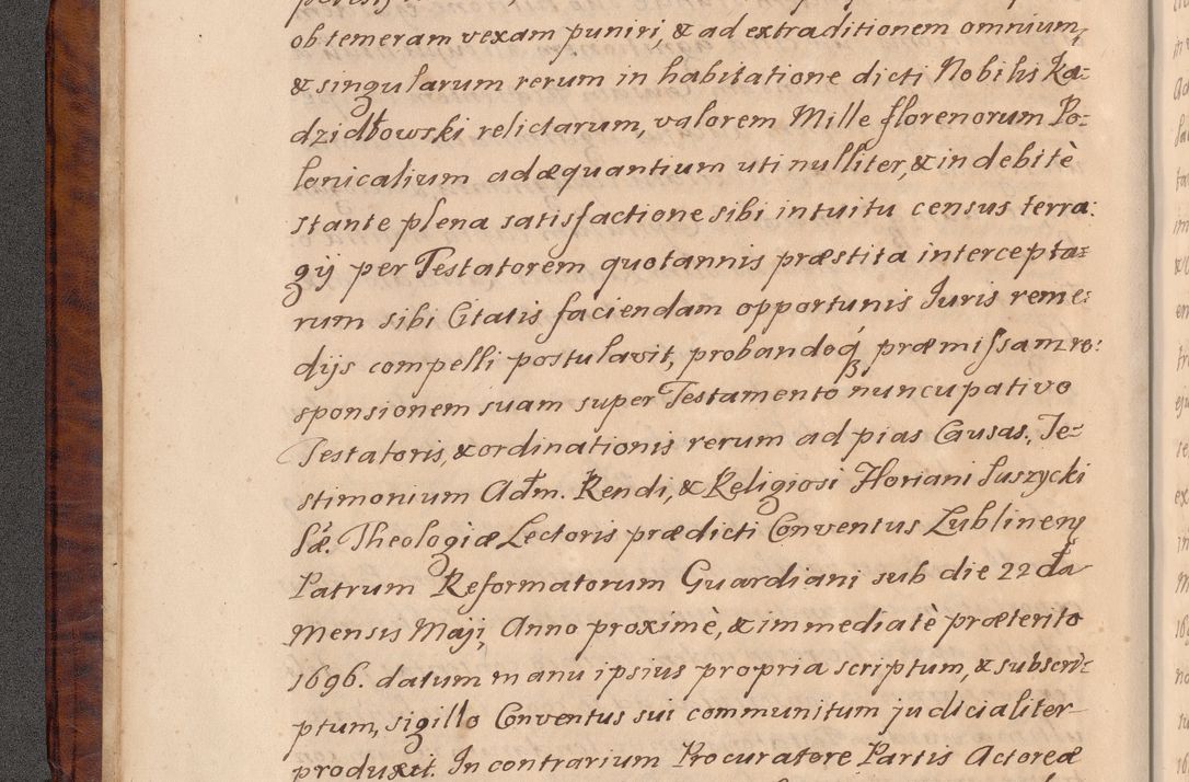 Zdjęcie nr 13 dla obiektu archiwalnego: Volumen VIII actorum episcopalium R. D. Joannis Małachowski, episcopi Cracoviensis ducis Severiae de anno 1697, quorum index videatur ad finem
