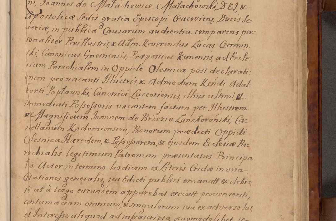 Zdjęcie nr 6 dla obiektu archiwalnego: Volumen VIII actorum episcopalium R. D. Joannis Małachowski, episcopi Cracoviensis ducis Severiae de anno 1697, quorum index videatur ad finem