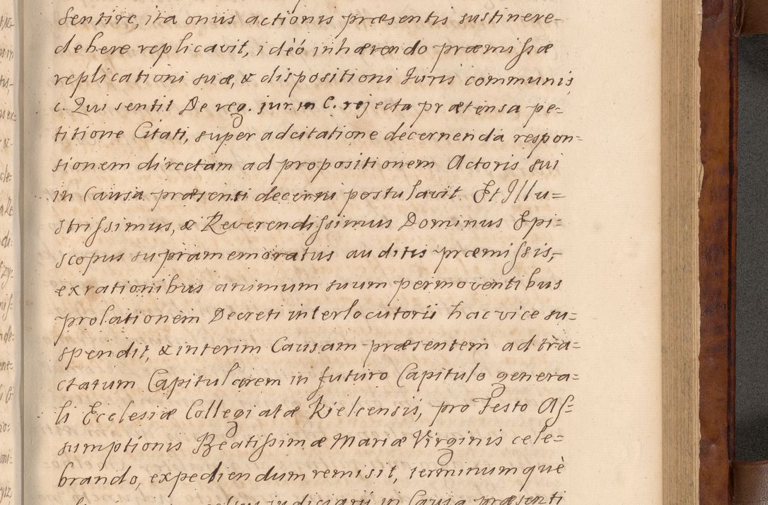 Zdjęcie nr 394 dla obiektu archiwalnego: Volumen VIII actorum episcopalium R. D. Joannis Małachowski, episcopi Cracoviensis ducis Severiae de anno 1697, quorum index videatur ad finem