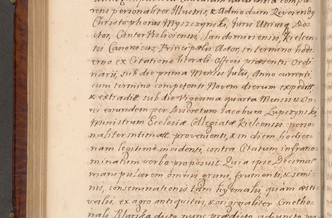 Zdjęcie nr 395 dla obiektu archiwalnego: Volumen VIII actorum episcopalium R. D. Joannis Małachowski, episcopi Cracoviensis ducis Severiae de anno 1697, quorum index videatur ad finem