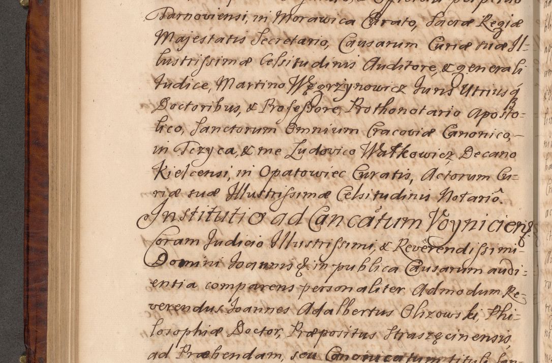 Zdjęcie nr 385 dla obiektu archiwalnego: Volumen VIII actorum episcopalium R. D. Joannis Małachowski, episcopi Cracoviensis ducis Severiae de anno 1697, quorum index videatur ad finem