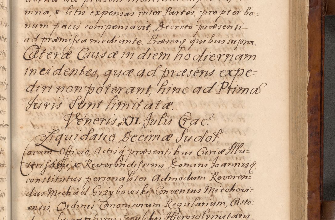 Zdjęcie nr 382 dla obiektu archiwalnego: Volumen VIII actorum episcopalium R. D. Joannis Małachowski, episcopi Cracoviensis ducis Severiae de anno 1697, quorum index videatur ad finem