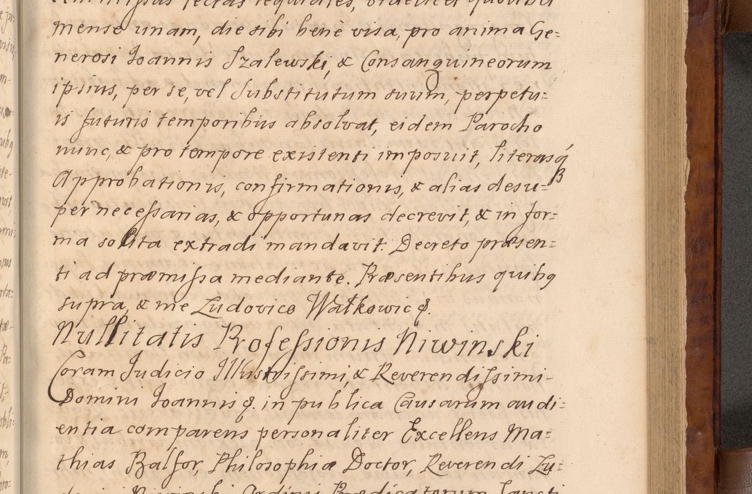 Zdjęcie nr 352 dla obiektu archiwalnego: Volumen VIII actorum episcopalium R. D. Joannis Małachowski, episcopi Cracoviensis ducis Severiae de anno 1697, quorum index videatur ad finem