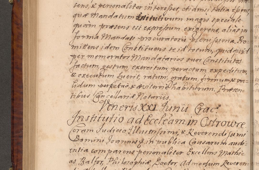 Zdjęcie nr 341 dla obiektu archiwalnego: Volumen VIII actorum episcopalium R. D. Joannis Małachowski, episcopi Cracoviensis ducis Severiae de anno 1697, quorum index videatur ad finem