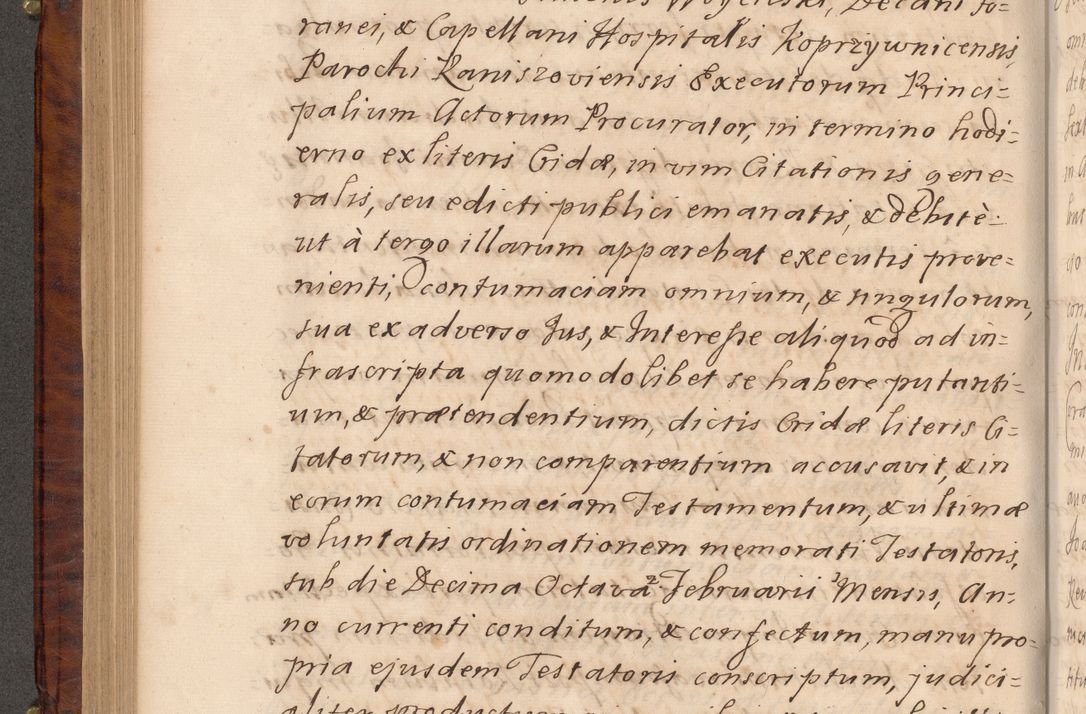 Zdjęcie nr 315 dla obiektu archiwalnego: Volumen VIII actorum episcopalium R. D. Joannis Małachowski, episcopi Cracoviensis ducis Severiae de anno 1697, quorum index videatur ad finem