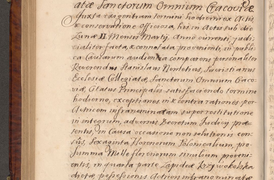 Zdjęcie nr 311 dla obiektu archiwalnego: Volumen VIII actorum episcopalium R. D. Joannis Małachowski, episcopi Cracoviensis ducis Severiae de anno 1697, quorum index videatur ad finem