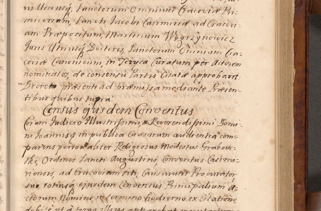 Zdjęcie nr 308 dla obiektu archiwalnego: Volumen VIII actorum episcopalium R. D. Joannis Małachowski, episcopi Cracoviensis ducis Severiae de anno 1697, quorum index videatur ad finem