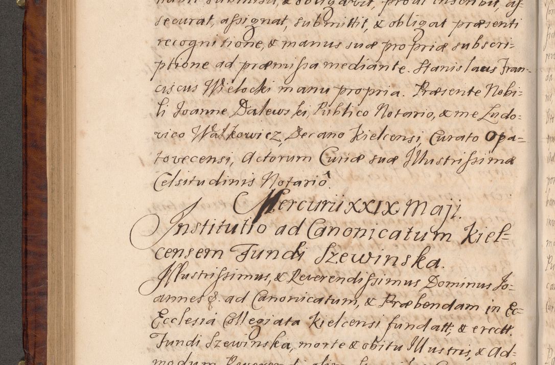 Zdjęcie nr 295 dla obiektu archiwalnego: Volumen VIII actorum episcopalium R. D. Joannis Małachowski, episcopi Cracoviensis ducis Severiae de anno 1697, quorum index videatur ad finem