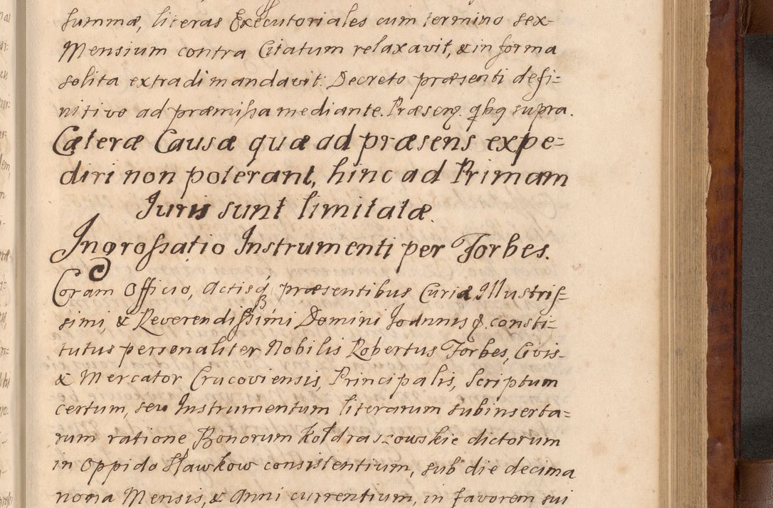 Zdjęcie nr 282 dla obiektu archiwalnego: Volumen VIII actorum episcopalium R. D. Joannis Małachowski, episcopi Cracoviensis ducis Severiae de anno 1697, quorum index videatur ad finem