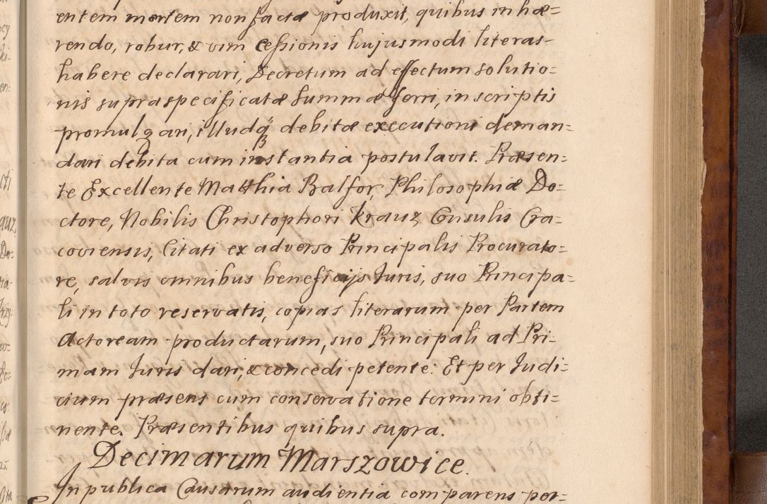 Zdjęcie nr 264 dla obiektu archiwalnego: Volumen VIII actorum episcopalium R. D. Joannis Małachowski, episcopi Cracoviensis ducis Severiae de anno 1697, quorum index videatur ad finem