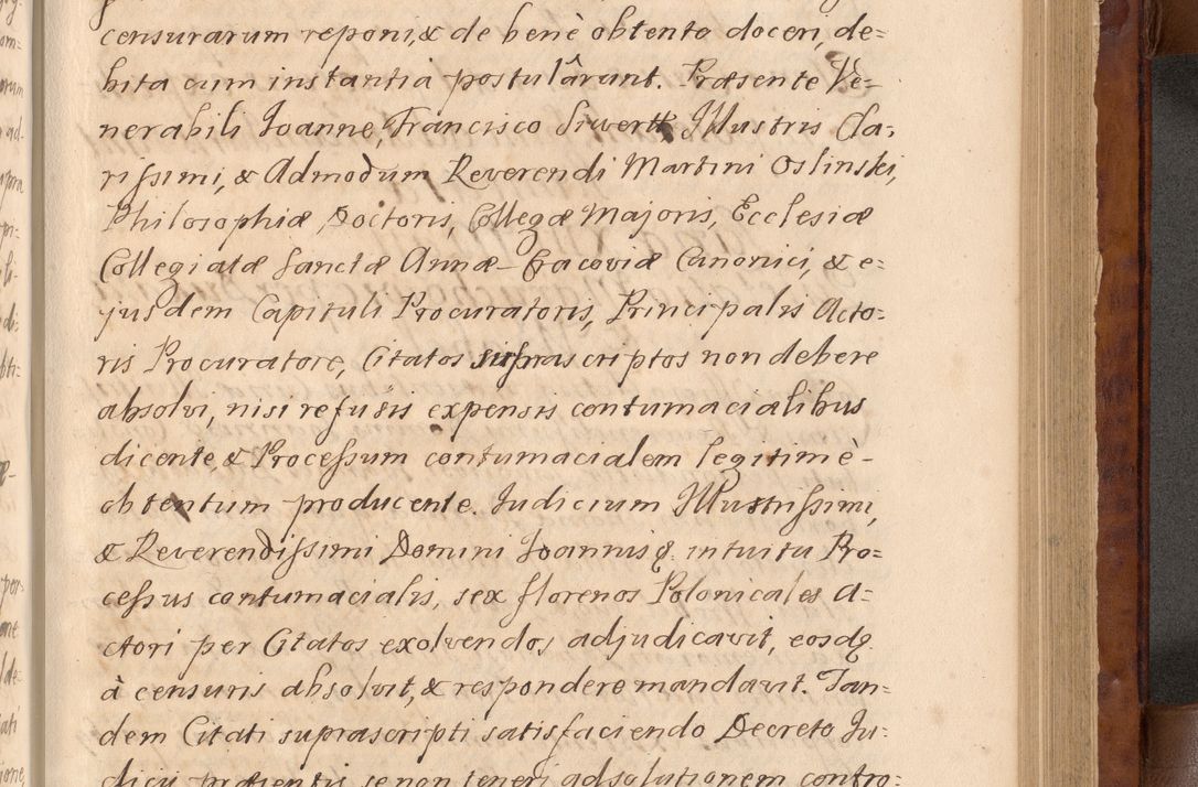 Zdjęcie nr 260 dla obiektu archiwalnego: Volumen VIII actorum episcopalium R. D. Joannis Małachowski, episcopi Cracoviensis ducis Severiae de anno 1697, quorum index videatur ad finem