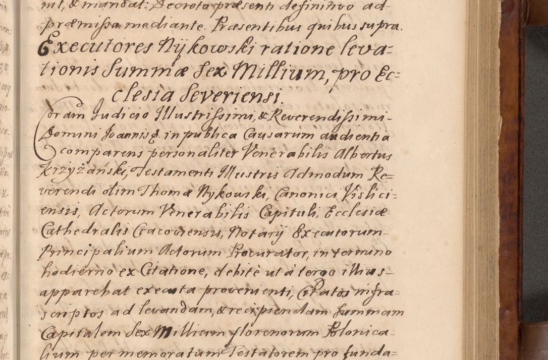 Zdjęcie nr 248 dla obiektu archiwalnego: Volumen VIII actorum episcopalium R. D. Joannis Małachowski, episcopi Cracoviensis ducis Severiae de anno 1697, quorum index videatur ad finem