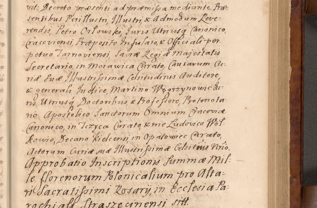 Zdjęcie nr 230 dla obiektu archiwalnego: Volumen VIII actorum episcopalium R. D. Joannis Małachowski, episcopi Cracoviensis ducis Severiae de anno 1697, quorum index videatur ad finem