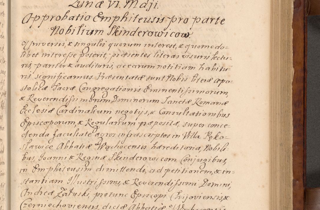 Zdjęcie nr 222 dla obiektu archiwalnego: Volumen VIII actorum episcopalium R. D. Joannis Małachowski, episcopi Cracoviensis ducis Severiae de anno 1697, quorum index videatur ad finem
