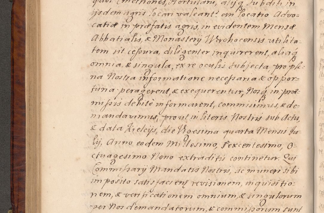 Zdjęcie nr 225 dla obiektu archiwalnego: Volumen VIII actorum episcopalium R. D. Joannis Małachowski, episcopi Cracoviensis ducis Severiae de anno 1697, quorum index videatur ad finem