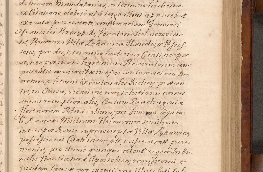 Zdjęcie nr 208 dla obiektu archiwalnego: Volumen VIII actorum episcopalium R. D. Joannis Małachowski, episcopi Cracoviensis ducis Severiae de anno 1697, quorum index videatur ad finem