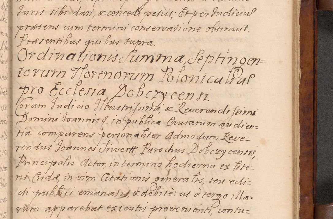 Zdjęcie nr 590 dla obiektu archiwalnego: Volumen VIII actorum episcopalium R. D. Joannis Małachowski, episcopi Cracoviensis ducis Severiae de anno 1697, quorum index videatur ad finem