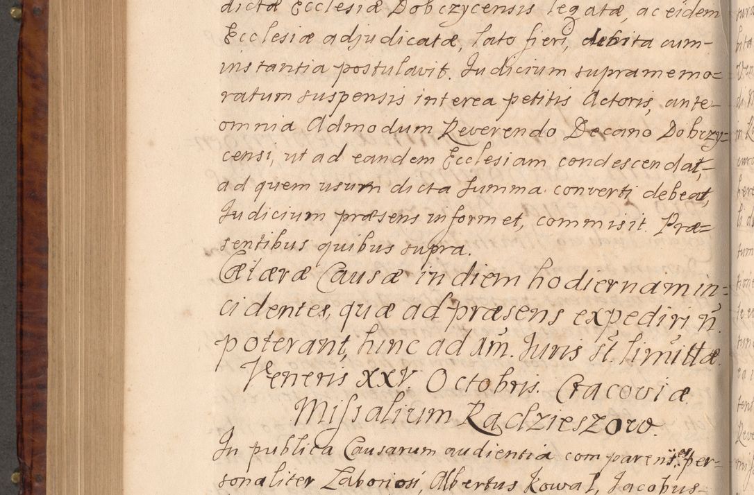 Zdjęcie nr 591 dla obiektu archiwalnego: Volumen VIII actorum episcopalium R. D. Joannis Małachowski, episcopi Cracoviensis ducis Severiae de anno 1697, quorum index videatur ad finem