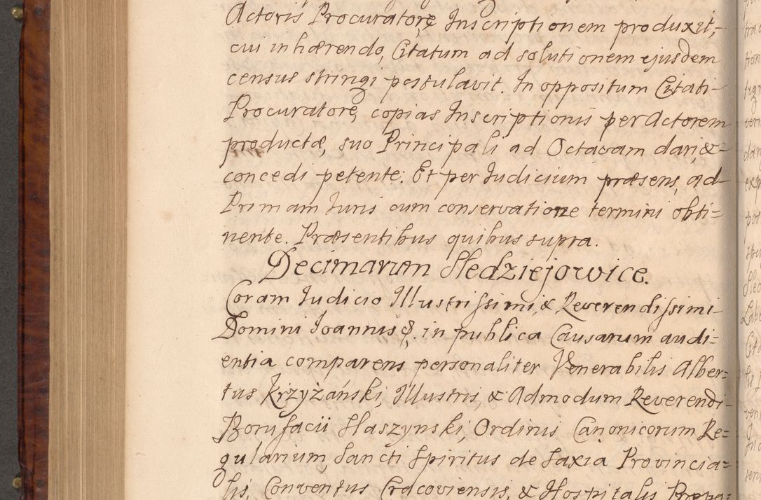 Zdjęcie nr 585 dla obiektu archiwalnego: Volumen VIII actorum episcopalium R. D. Joannis Małachowski, episcopi Cracoviensis ducis Severiae de anno 1697, quorum index videatur ad finem