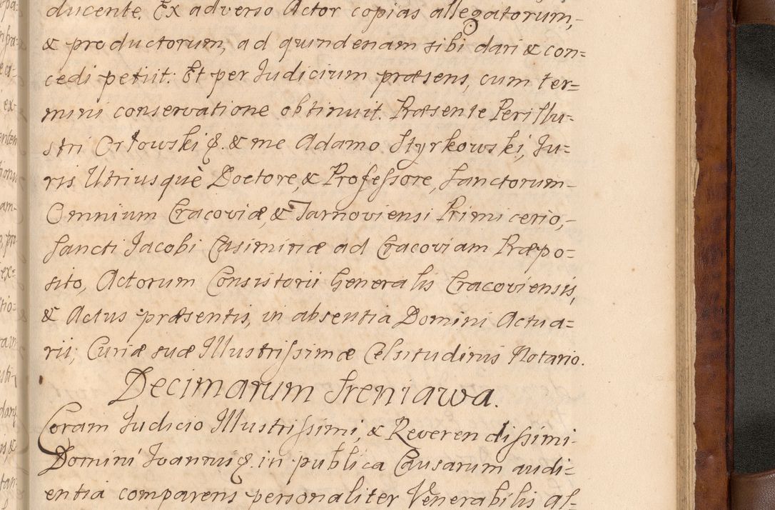 Zdjęcie nr 574 dla obiektu archiwalnego: Volumen VIII actorum episcopalium R. D. Joannis Małachowski, episcopi Cracoviensis ducis Severiae de anno 1697, quorum index videatur ad finem