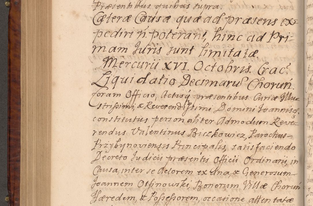 Zdjęcie nr 567 dla obiektu archiwalnego: Volumen VIII actorum episcopalium R. D. Joannis Małachowski, episcopi Cracoviensis ducis Severiae de anno 1697, quorum index videatur ad finem