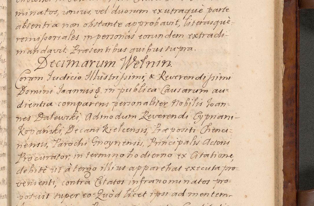 Zdjęcie nr 560 dla obiektu archiwalnego: Volumen VIII actorum episcopalium R. D. Joannis Małachowski, episcopi Cracoviensis ducis Severiae de anno 1697, quorum index videatur ad finem