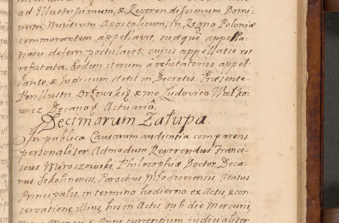 Zdjęcie nr 558 dla obiektu archiwalnego: Volumen VIII actorum episcopalium R. D. Joannis Małachowski, episcopi Cracoviensis ducis Severiae de anno 1697, quorum index videatur ad finem
